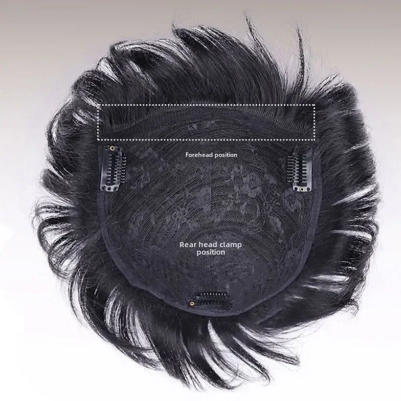 Toupee Mens Capillary Prosthesis Thin Skin Hair Replacement System Remy Hair 16*18 Natural Human Hair Forehead Hairline 250224