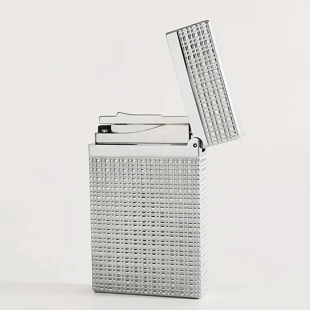 Dunant Lighters Brass Recharge Butane Gas Smoker Cigarette Accessories Tobacco Cigar Tool Man Gift Collection Diamond Not Dupont Y250222