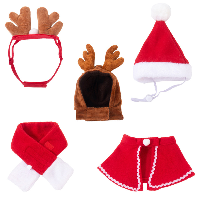 Cat and dog hats, headwear, cloaks, scarves, shapewear, universal cloaks, Christmas clothes wholesale