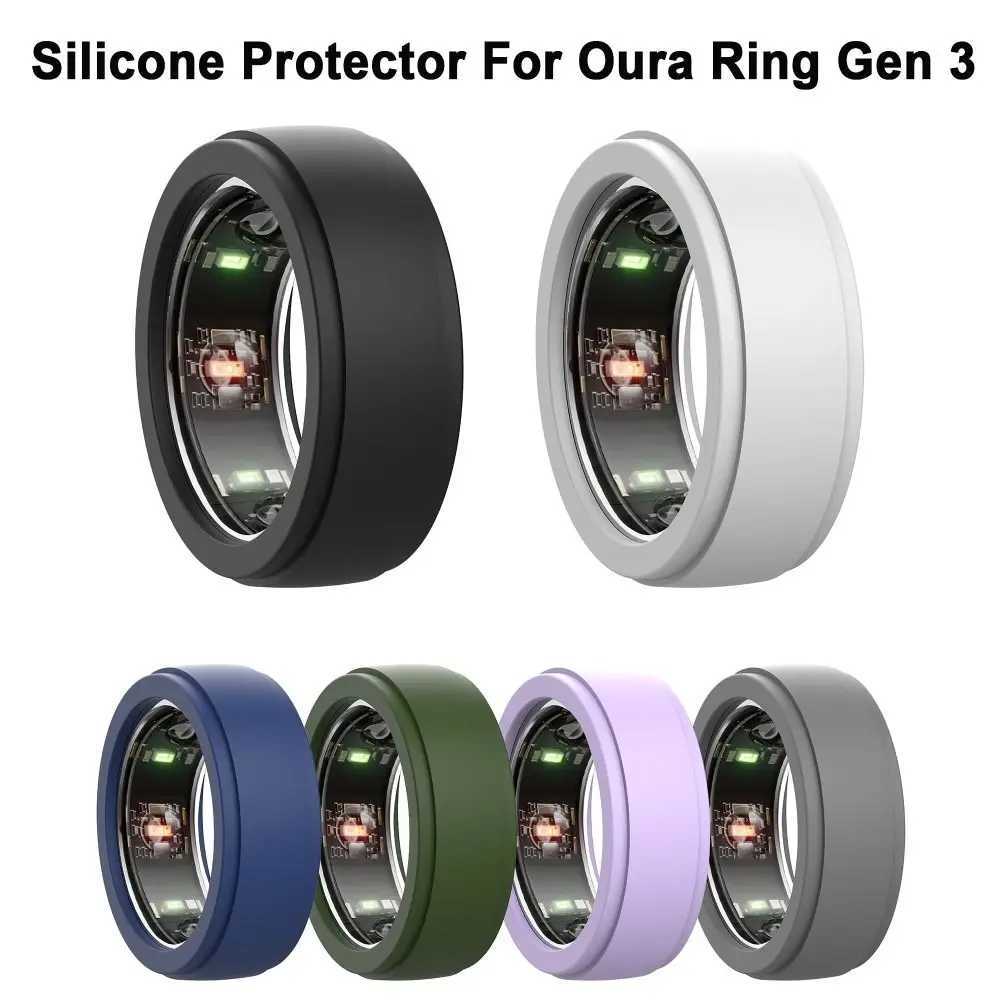 For Oura Ring Gen 3 Case Cover Smart Ring Silicone Elastic Protective Case Scratch Sweat-resistant Ring Protector Accessories W250225