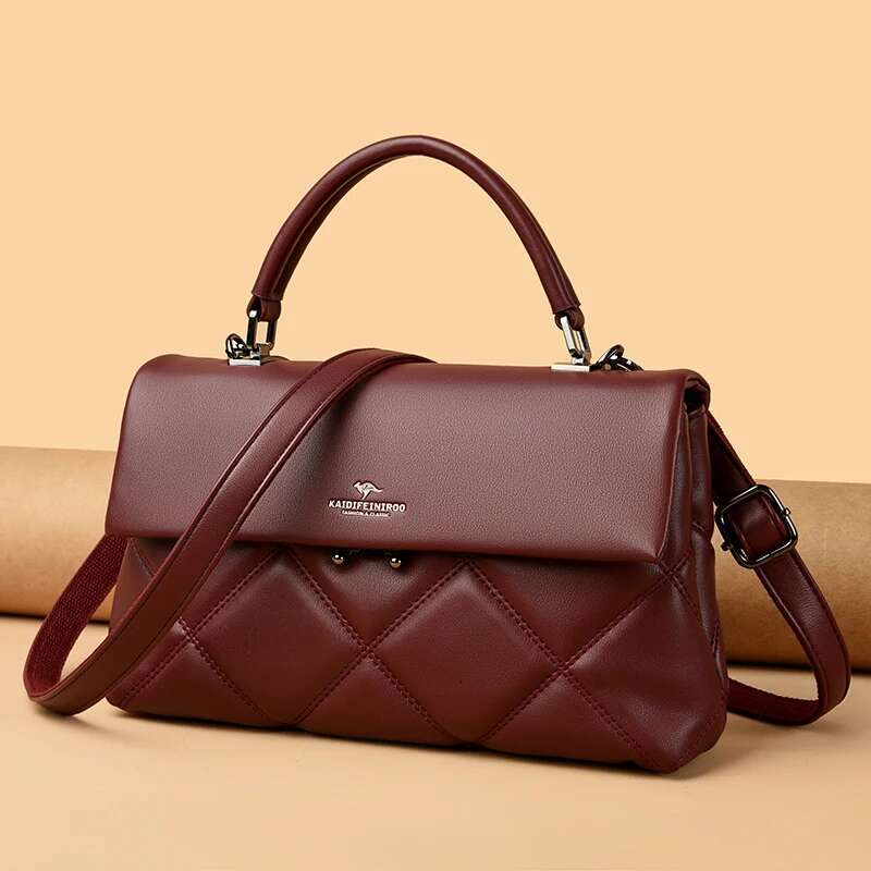 Soft Leather Designer Shoulder Crossbody Bags For Women New Style4 Simple Solid Color Messenger Bag Small Purses And Handbags