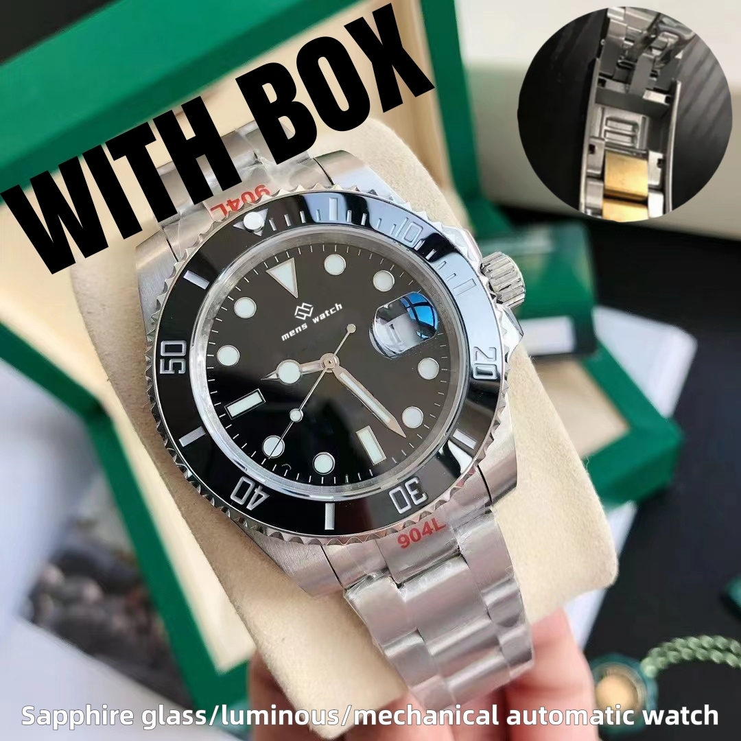Designer Automatic Mechanical Ceramic All Stainless Steel Sapphire Glass Waterproof 41mm Men's Watch
