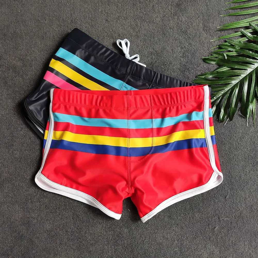 New Hot Sexy Mens Swimsuit Swimwear Male Sexy Swimming Wear Bathing trunks Shorts Men Surf Board Beach Pants Surfing SwimXJ250224