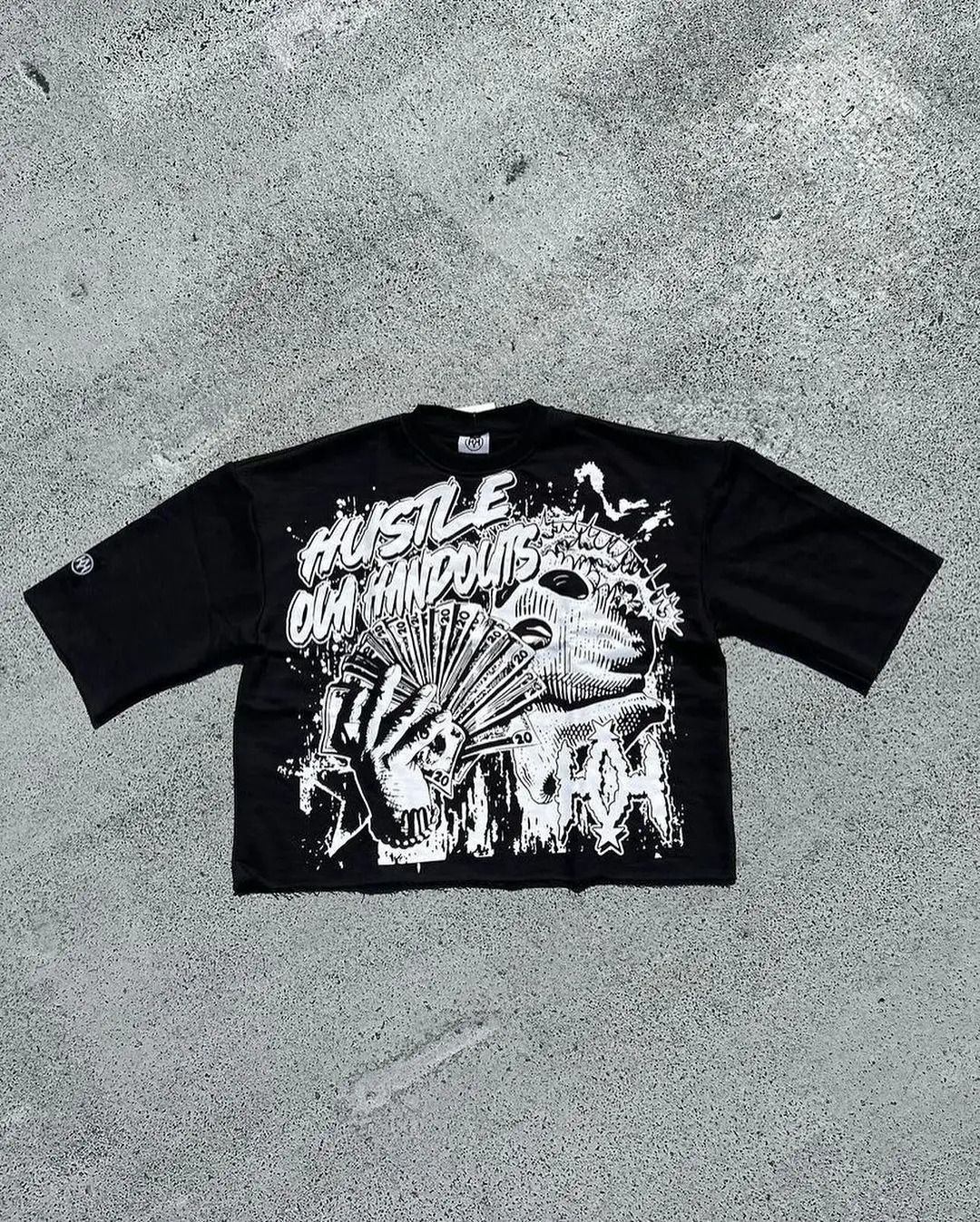 Gothic Pattern Printed Plus Size Tshirt Men Y2K Street Hip Hop Harajuku Loose Short sleeved Women 250222