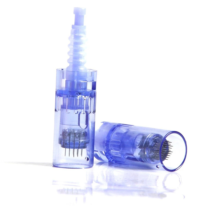 50 pcs Dr pen A6 needle cartridge microneedle Round Nano tip replacement dermapen a6 cartridge needles Meso Skin Care Beauty Machine 1 3 5 7 PMU 9 12 