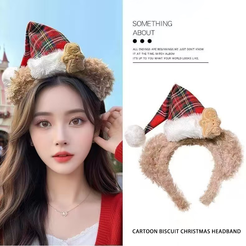 Kids Playground Costume: Cute Teddy Bear Headbands Featuring Ribbons & Christmas Caps