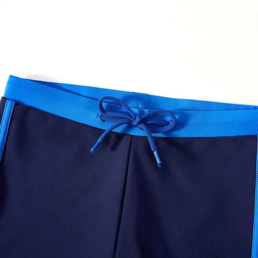 New 2024 Boys Trunks 4-12 Years Swimming Trunks For Boys Blue Childrens Swimwear Kids Trunks Bathing SuitXJ250224