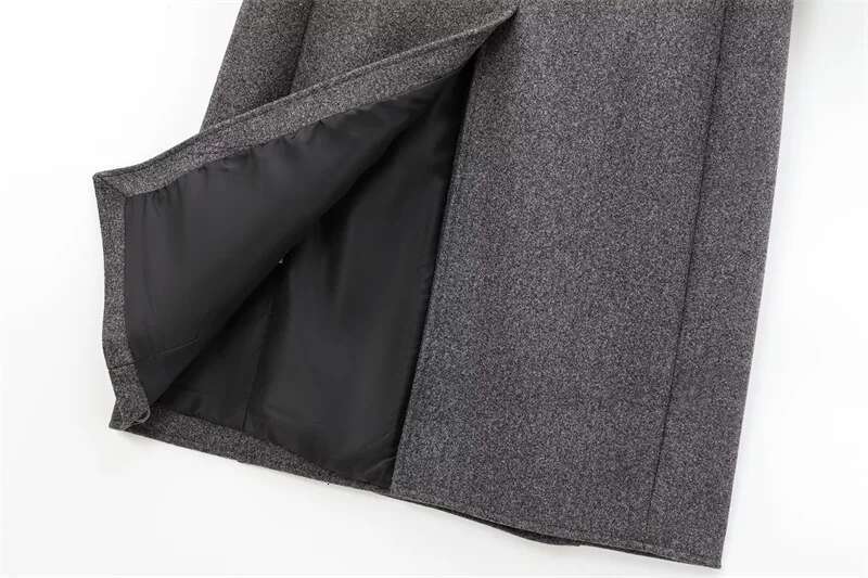 Women's New Commuter Wool Blend Tweed Coat Slim Versatile In Autumn And Winter