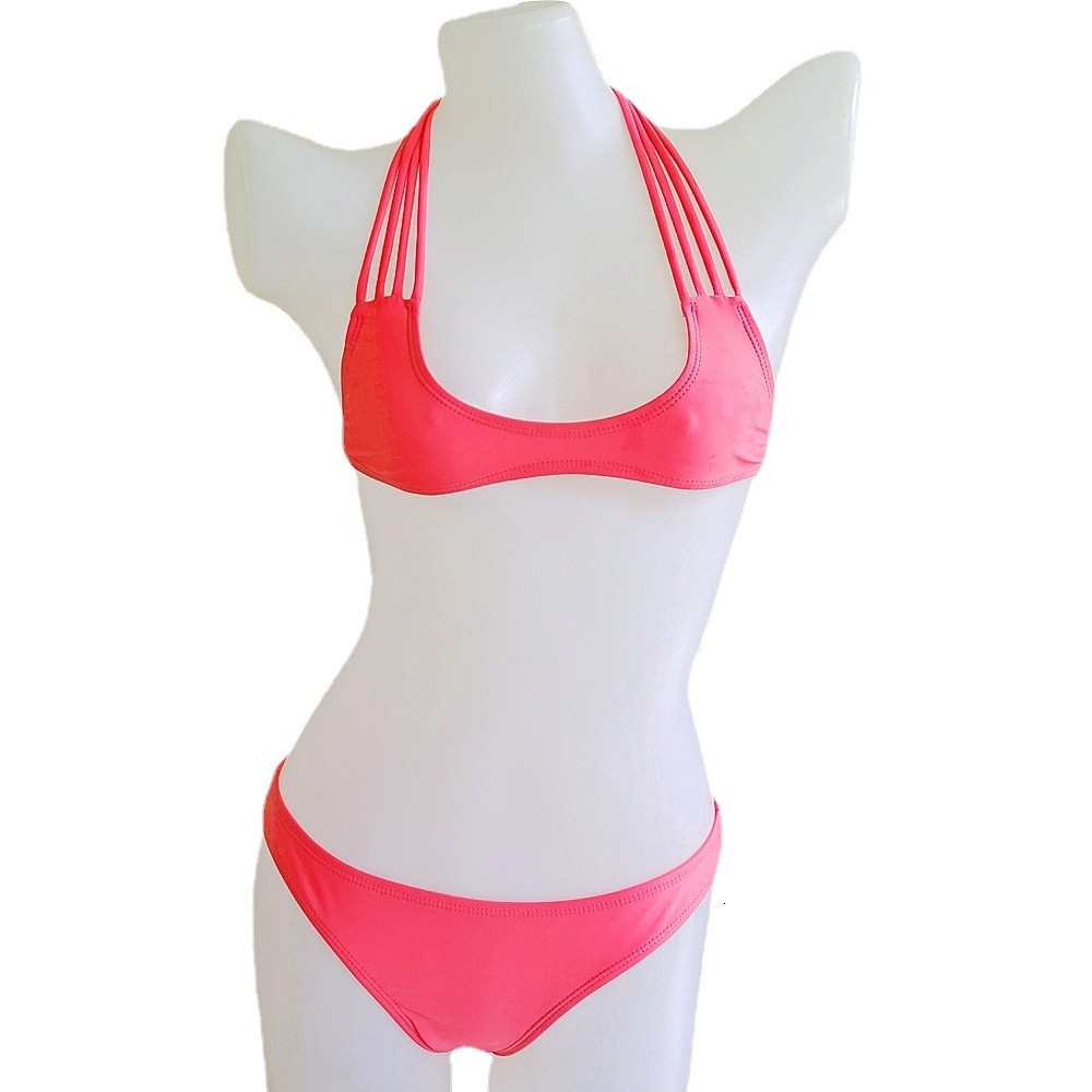 Sexy designer jumpsuit swimwear with hollowed out multi rope cross beautiful back and multi-color fashion bikini for women