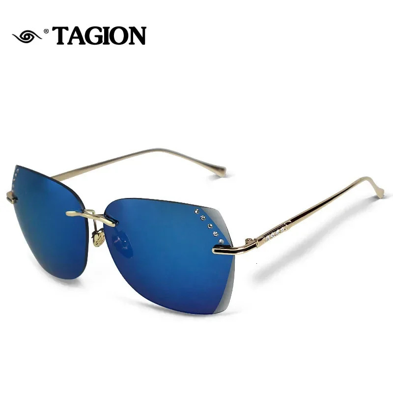 Rimless Sunglasses Women Retro Glasses Female Gradient Classic Points Oculos Gafas De Sol Para Mujeres 6833 250218