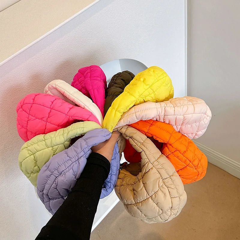 Mini WomenS Tote Bag Cloud Pleated Handbag Underarm Bag Shoulder Crossbody Bags Tote Bag Quilted Puffer Dumpling Bag 250224
