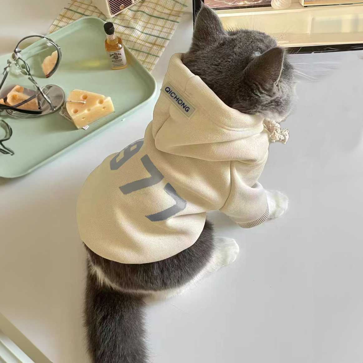 Stylish Spring/Fall Pet Clothes for Dogs & Cats - Cute Fleece Outfits for Ragdoll, British Shorthair