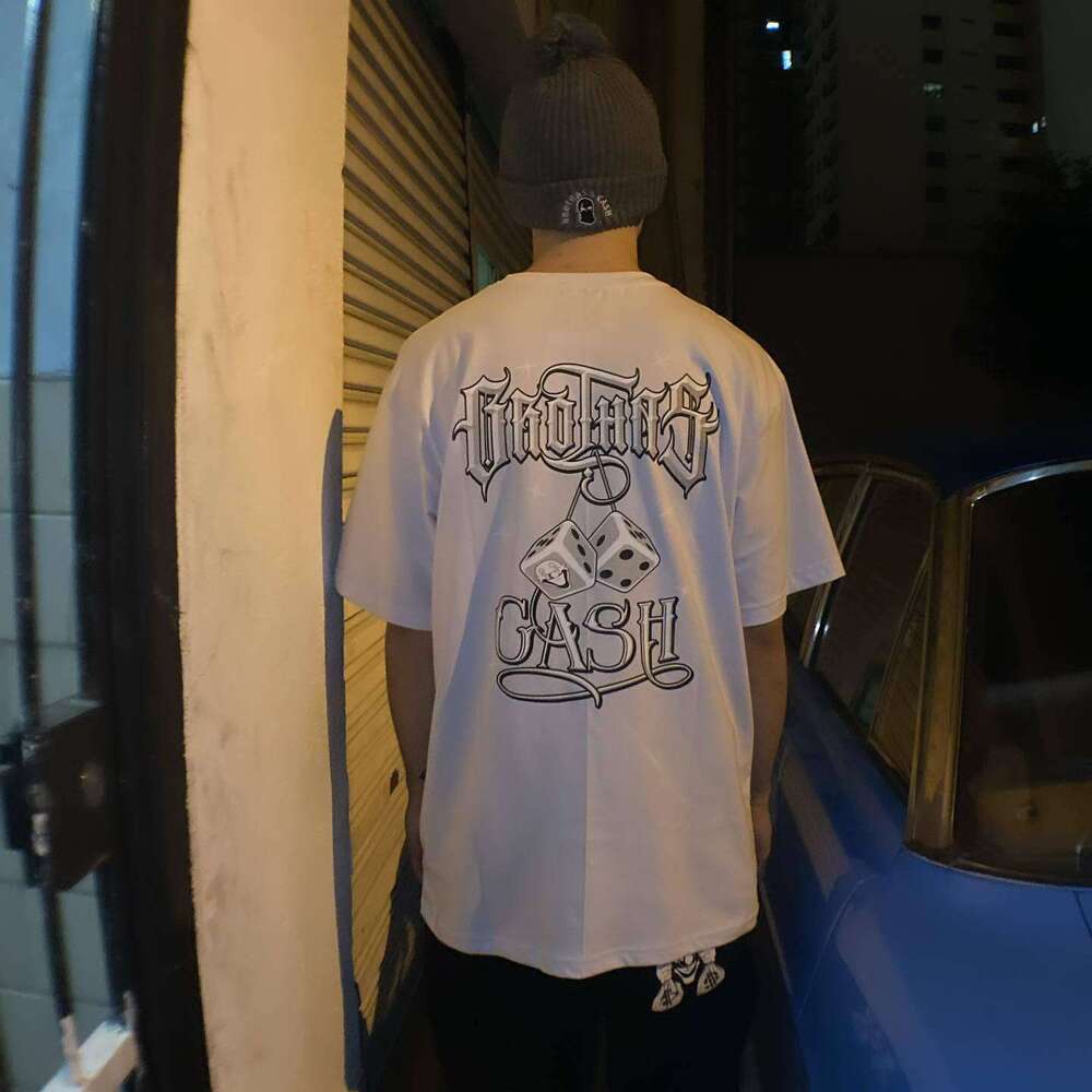 Street Y2K Hip Hop Top Letter Printed T-shirt Spring/Summer Short Sleeve Trendy Brand Casual Men's and Women's Round Neck