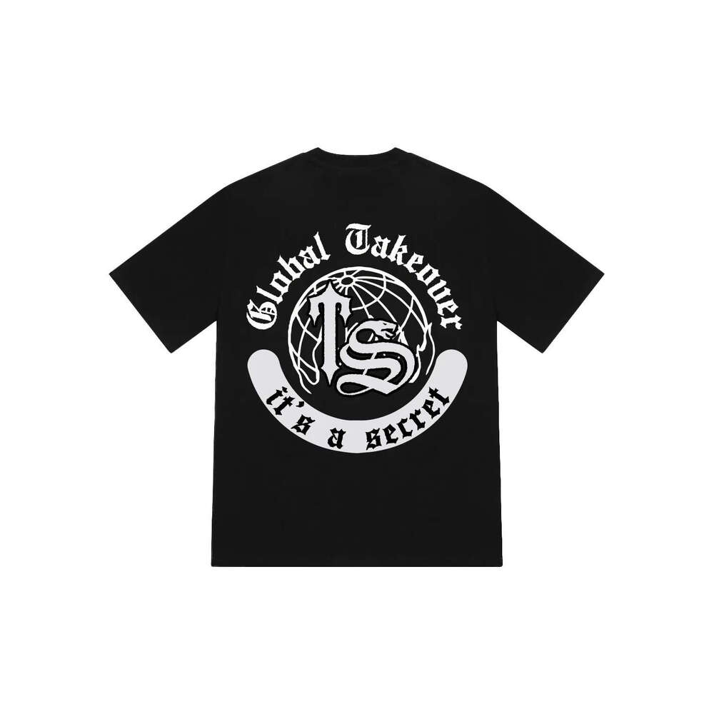 Pattern letters fashionable men's and women's trendy brand t-shirts casual printing