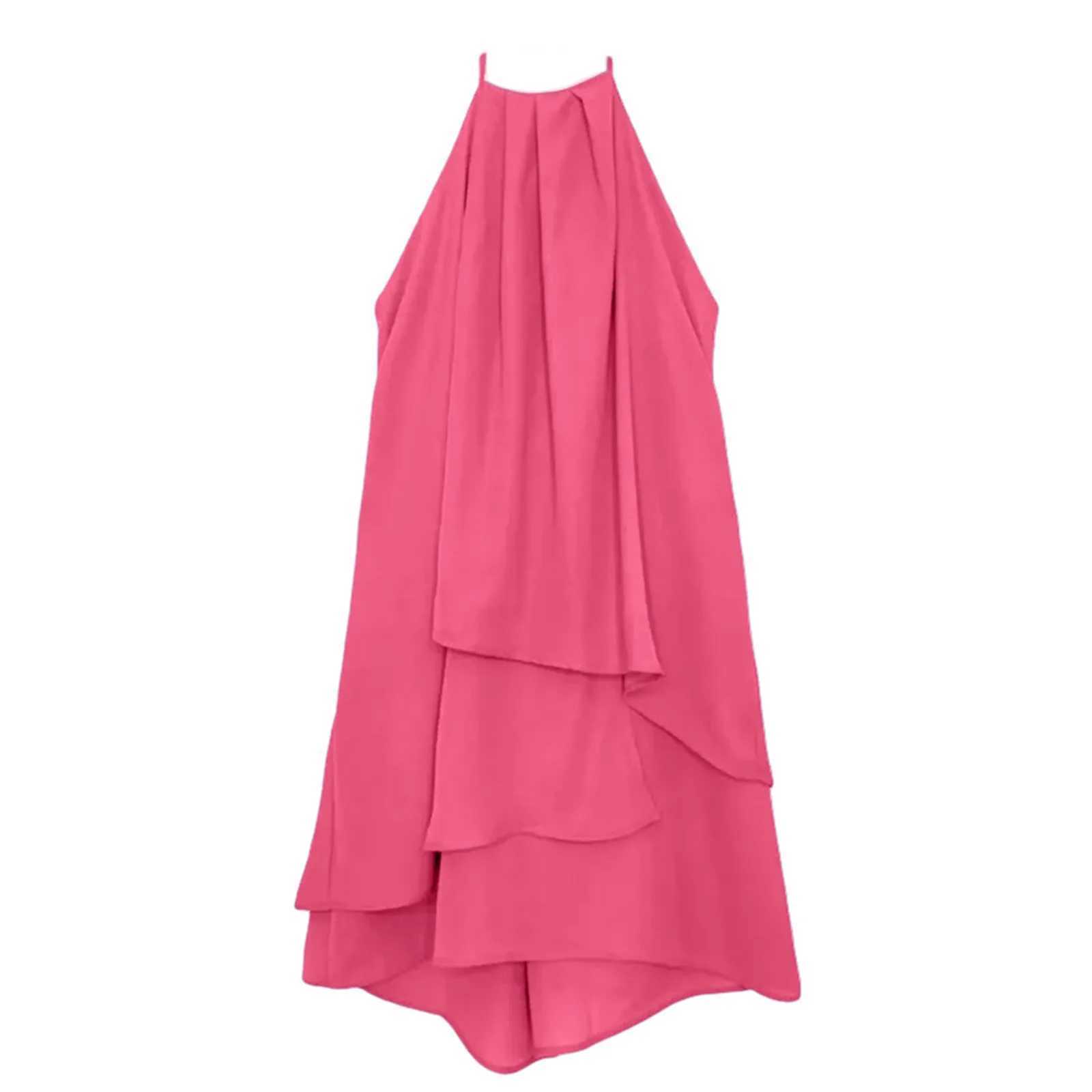 Womens solid pleated summer dress sexy strapless camisole dress Fe short skirt casual beach dressXJ250224
