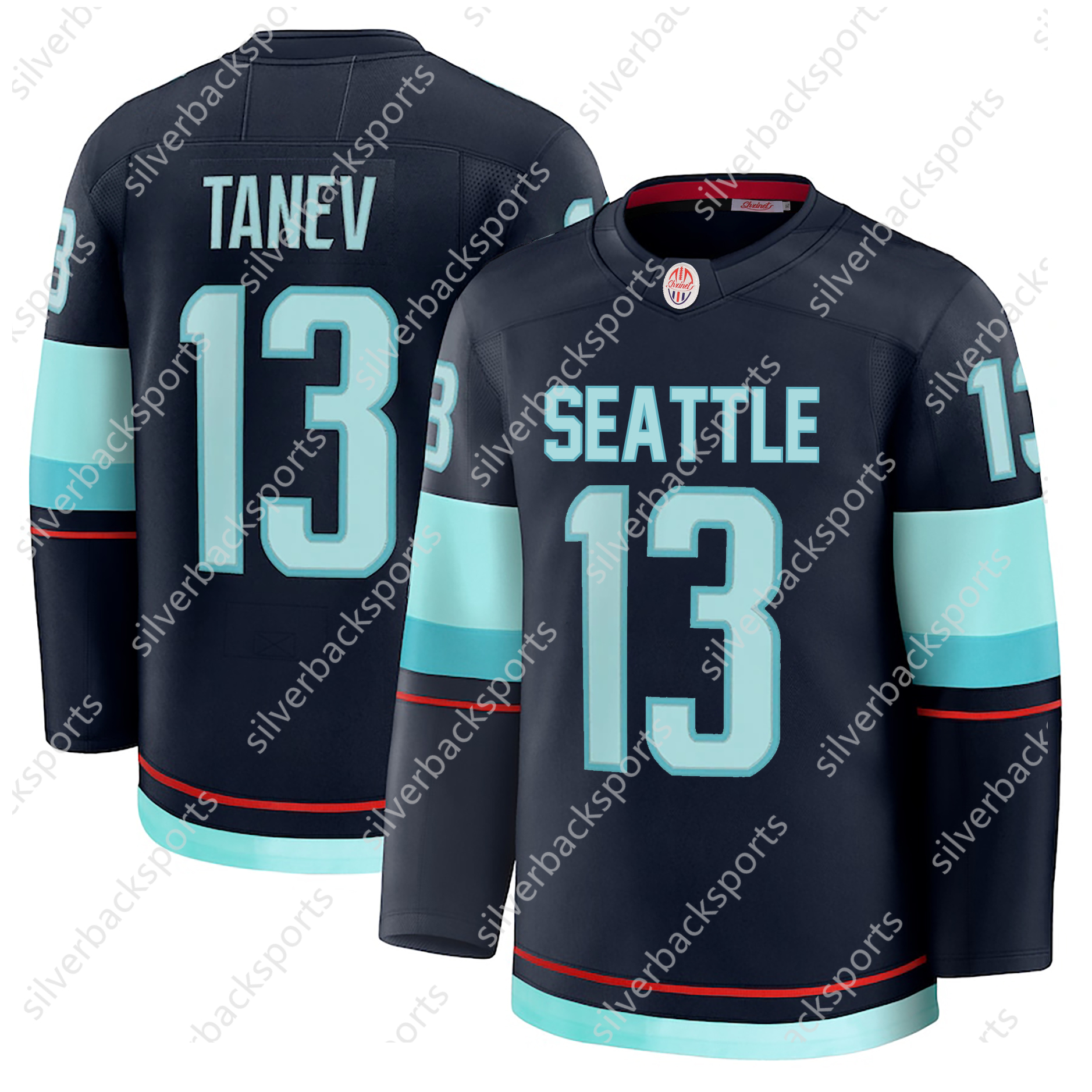 Beniers Jersey Gourde Schwartz Wright Burakovsky Tanev Eberle Dunn Philipp Grubauer Custom Hockey Jerseys Mens Womens Youth Any Name Number