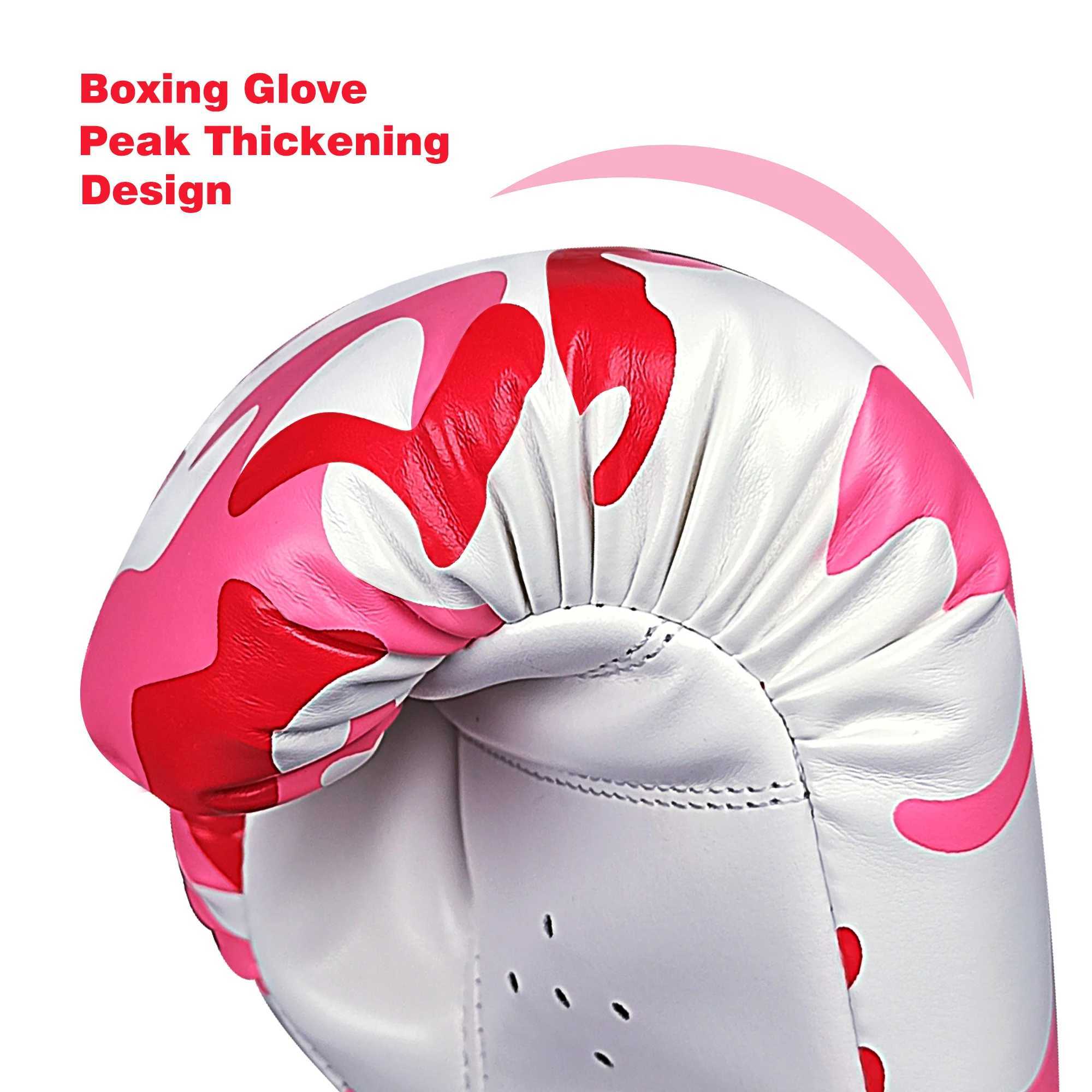 Hot Sale 1 Pair Pink Kids Gift Children Kickboxing Kick Box Training Punching Sandbag Sports Fighting Gloves MMA Boxing Gloves M250225