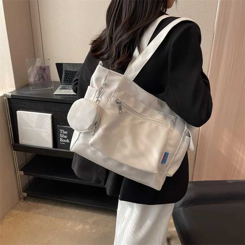 Two-Piece Set With Multi-Ppocket Design For Ladies Shoulder Bag College Student Commuter Bag Is Suitable For Work/Commute/Shopping Z250225