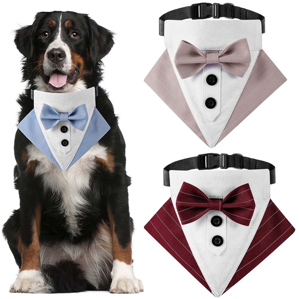 Suit Gentleman Pet Scarf Wedding Valentine's Day Pet Scarf