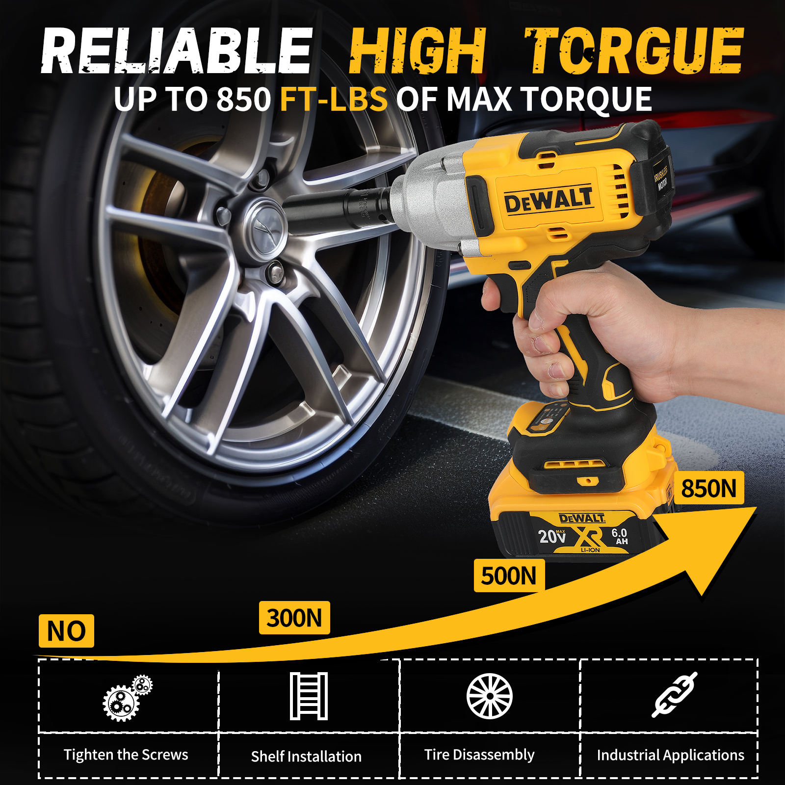 Professional Grade DEWALT DCF900 Electric Drill for Precision Work - Bare Unit Available(Tool Only)