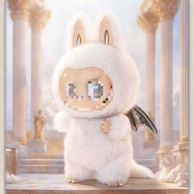 New Labubu Devil Angel Vinyl Doll Handmade Heartbeat Macaron Motherland Plush Toy Trendy Play Z250225