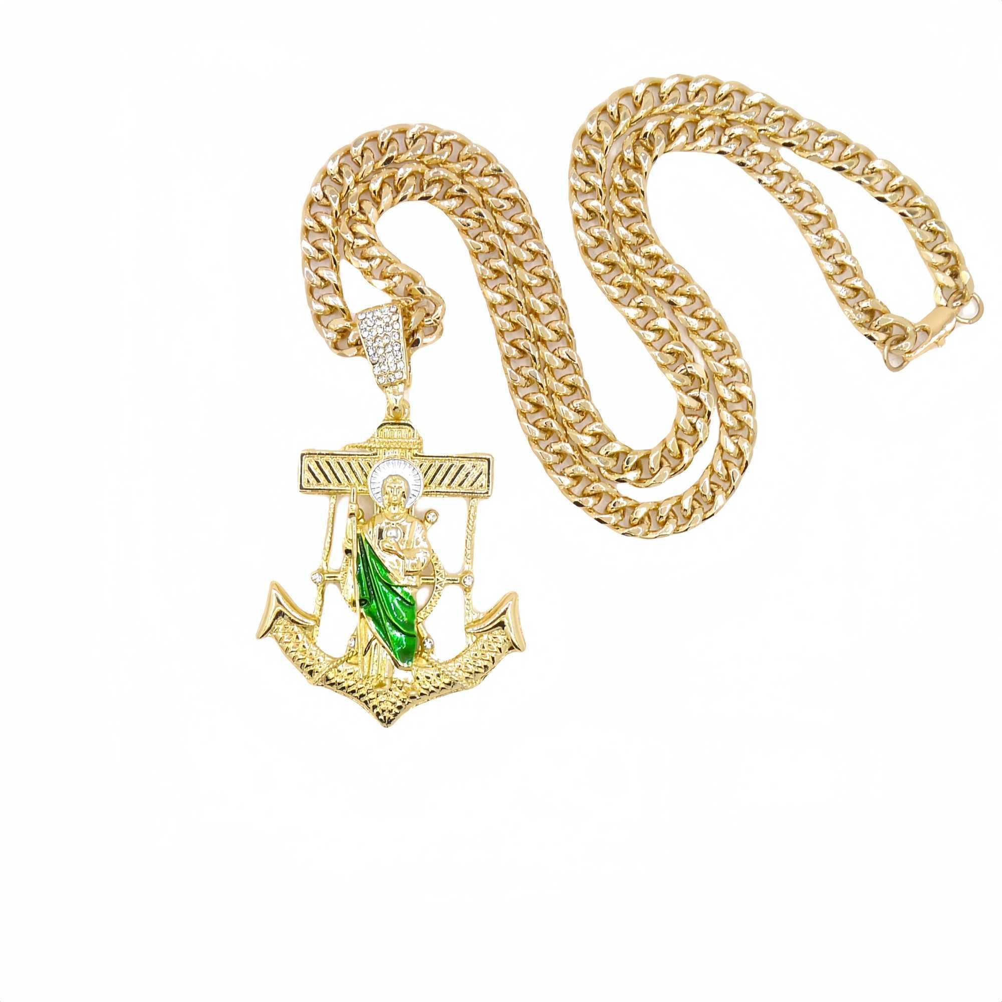 1 piece personal anchor st. jude on necklace X250224