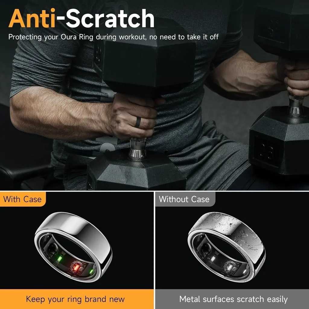 8 Pack for Samsung Galaxy Ring Case and Oura Ring Gen3 Cover Anti-Scratch Protective Soft Elastic Silicone Case W250225