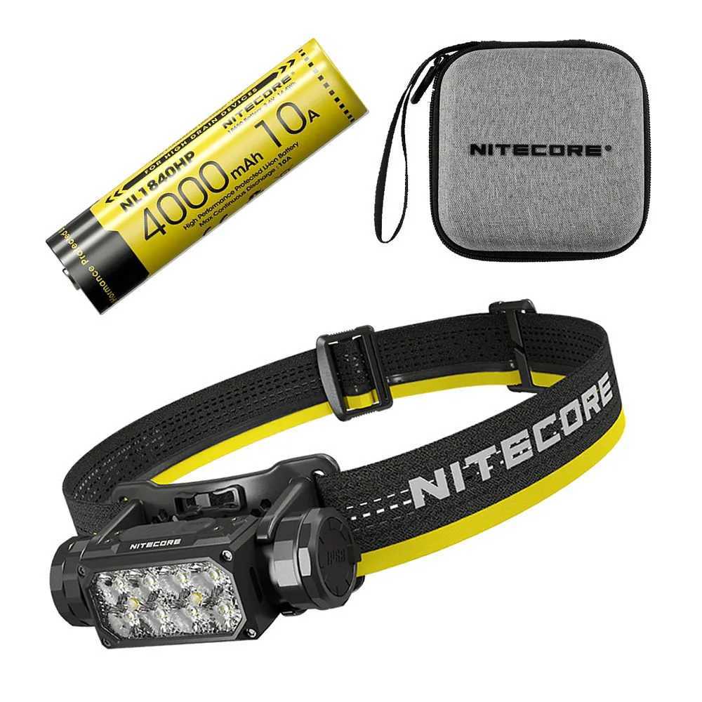 2025 NITECORE HC65 UHE 2000 Lumen Headlamp LED Headlamp White+Red Outdoor Camping Hiking Light Black/Grey X250225