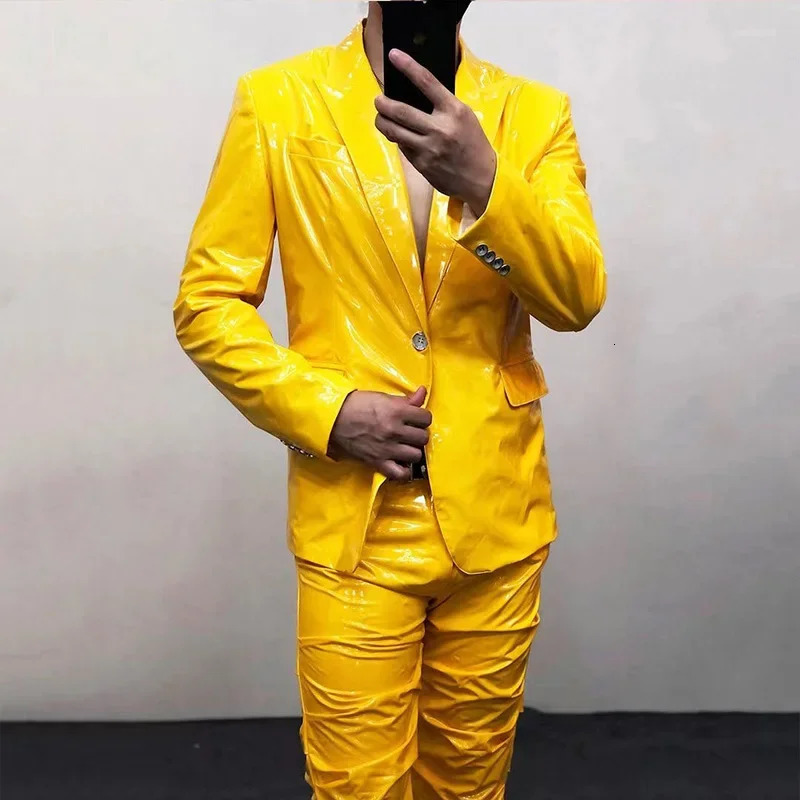 Men Leather Suits Jacket Fashion Slim Casual Coats Solid Color Business Suits Jackets Mens Tops Mens Clothing 2024 Winter 250224