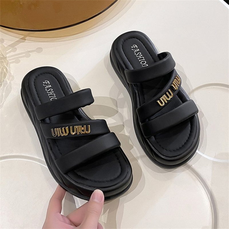 free shipping designer Sandals for woman outdoor breathable shoes soft sole Solid Beach white slipps womans
