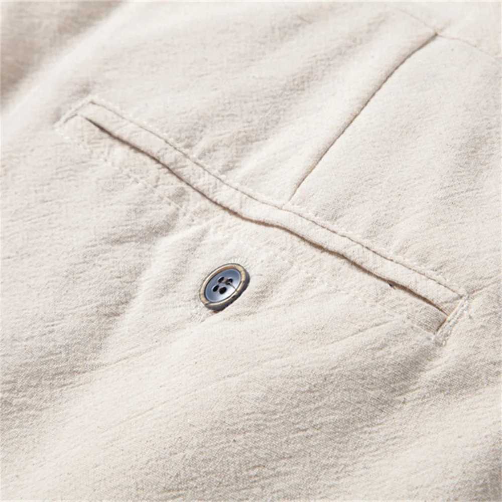 AIOPESON Casual Linen Men Trousers Solid Color Mens Pants New Spring Autumn High Quality Lightweight Breathable Pants Men W250225