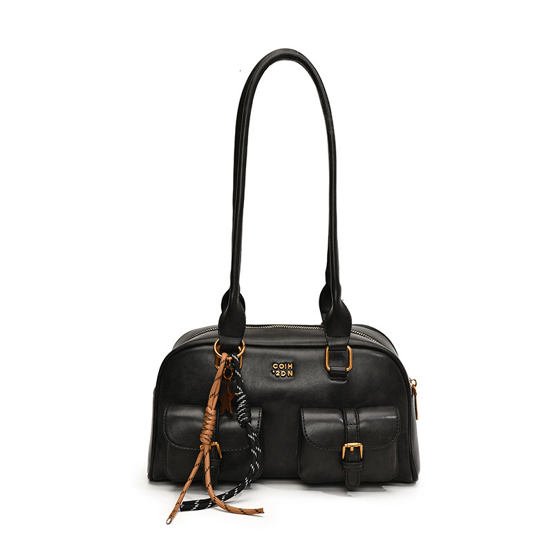 Designer's High-end Multi Pocket Large Capacity Women's 2025 New Fashionable Bowling Bag, Single Shoulder Armpit Bag
