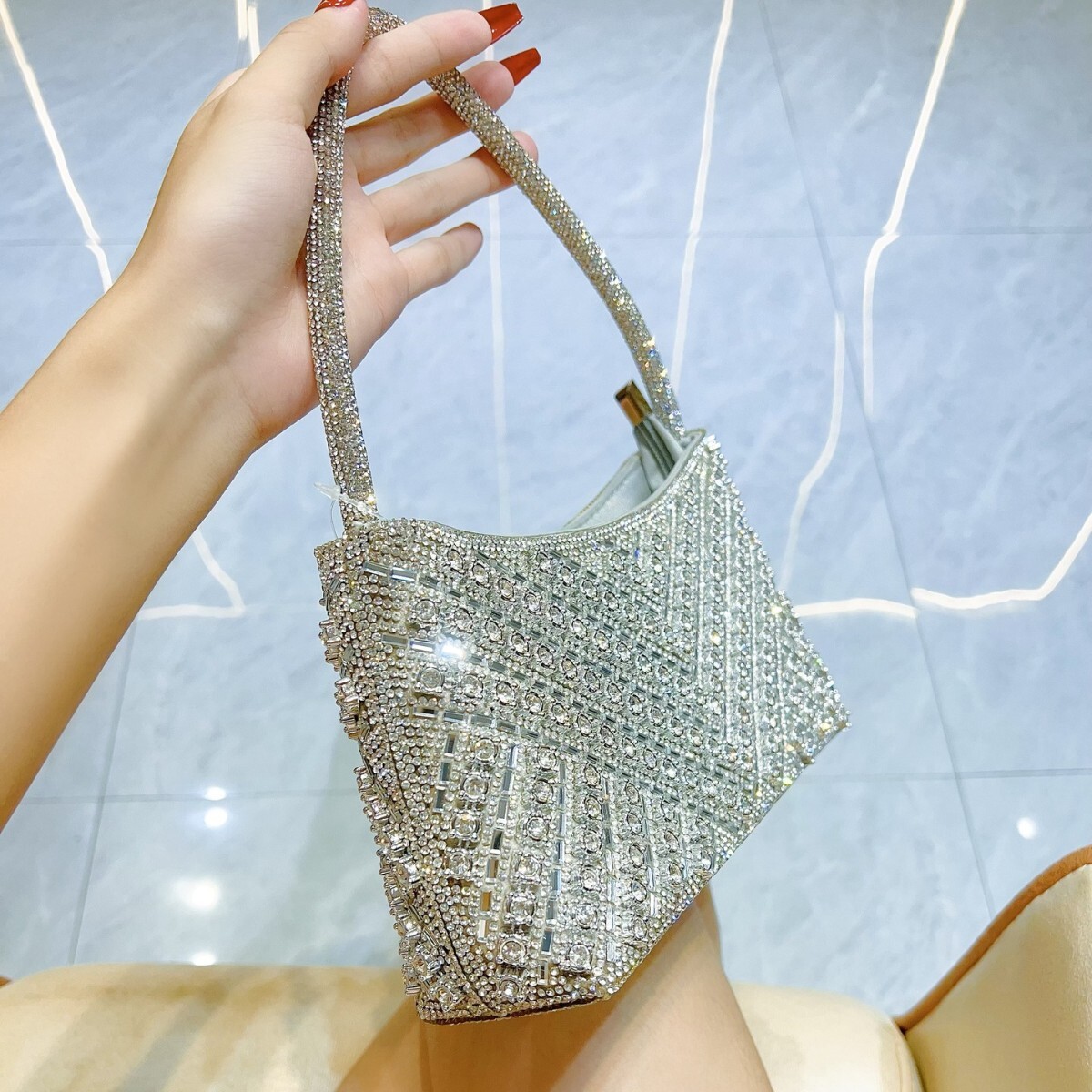 New Full Diamond designer bags women Banquet Evening Dress Underarm Crossbody Bag desiguals handbags designers