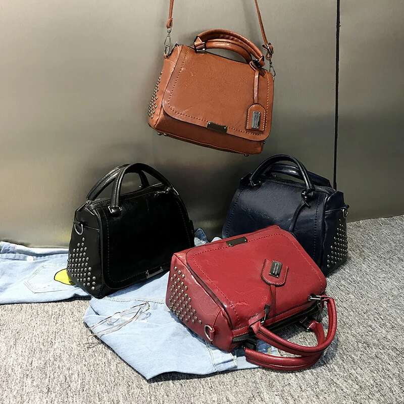 Vintage Handbag Purses For Women New Style4 Female Soft Leather Branded Shoulder Crossbody Messenger Tote Bag New Sac