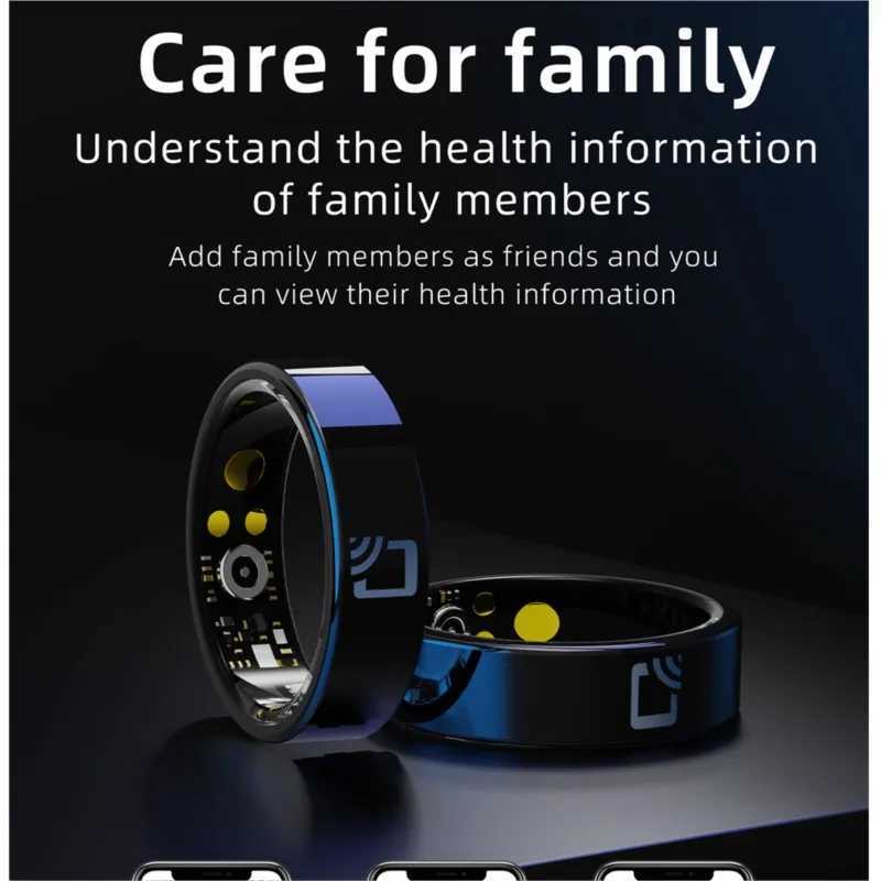 20 Smart Ring Men Women NFC Access Control Camera Control Sleep Monitor Fitness Tracker IP68 Waterproof Finger Rings W250819