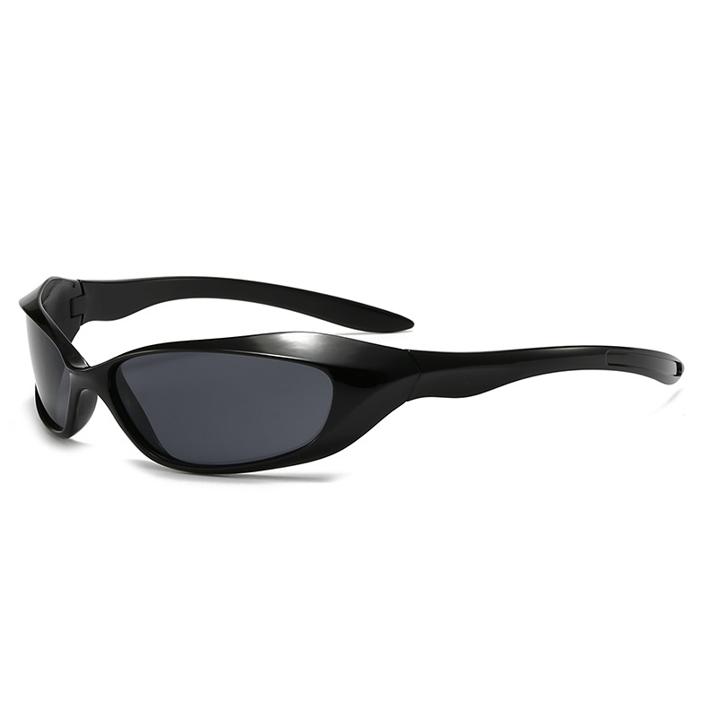 2025 cross-border cycling sunglasses, popular couple's punk hip-hop sports mirror, European and American futuristic Y2K sunglasses.