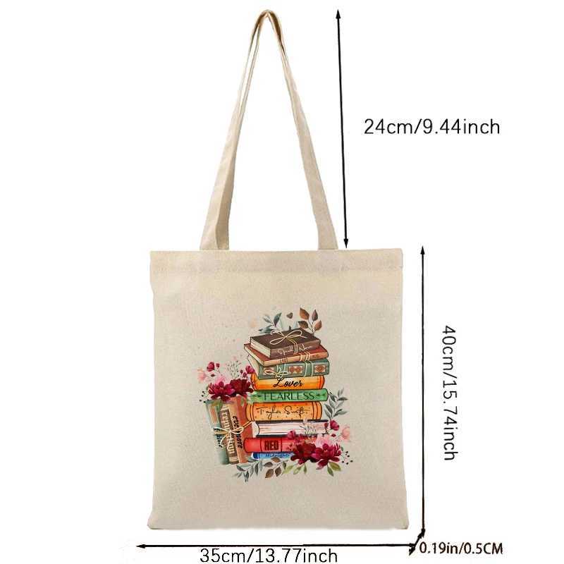 1 pc taylor Gifts Series for Women Girls Fans Singer Taylor Tote Bag The Eras Tour Keychain Swiftie Tote Bag for Singer Fan Season Z250224