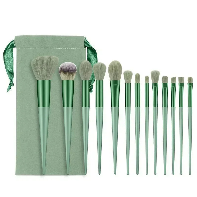 13 PCS Makeup Brushes Set Eye Shadow Foundation Women Cosmetic Brush Eyeshadow Blush Beauty Soft Make Up Tools Bag 250224