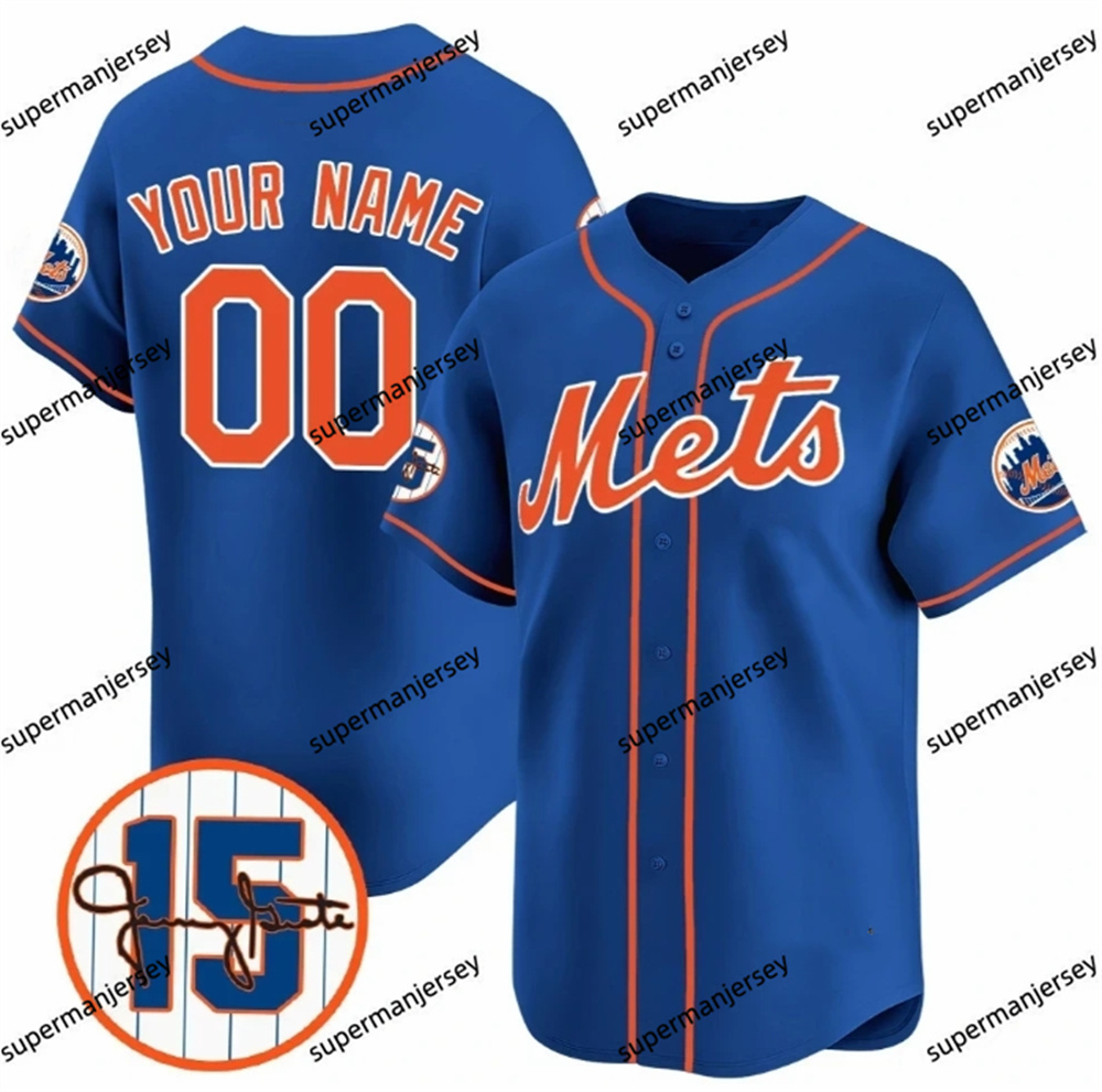 Juan Soto 2025 Mets Jersey Francisco Lindor Pete Alonso Brandon Nimmo Kodai Senga Starling Marte Jeff McNeil Edwin Diaz Mark Vientos Jose Iglesias Cus
