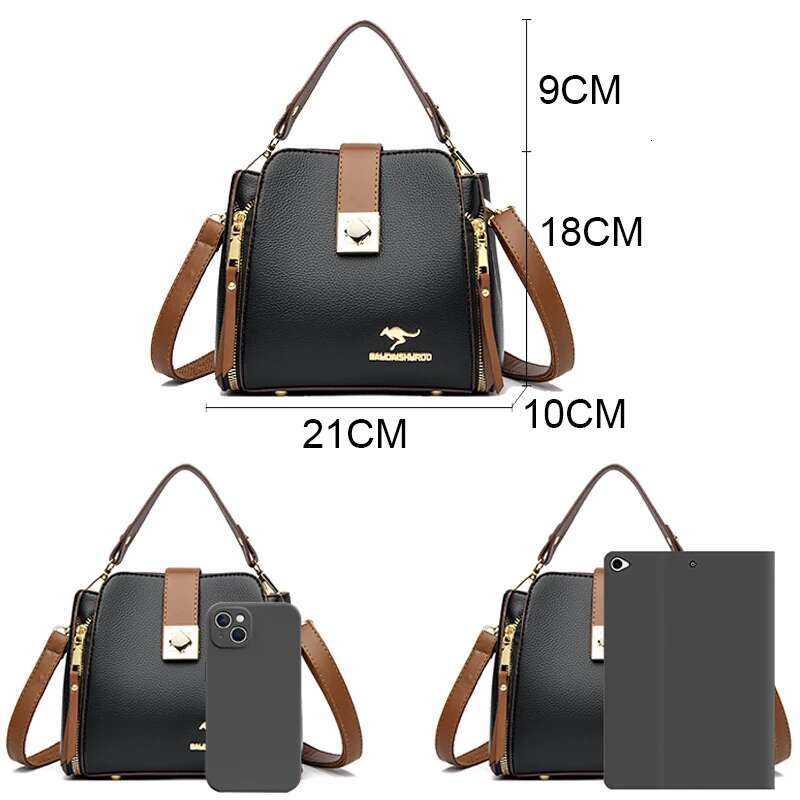 New Style3 New Ladies Soft Leather Bags High Quality Purses And Handbags Designer Crossbody Shoulder Bag For Women Sac A Main