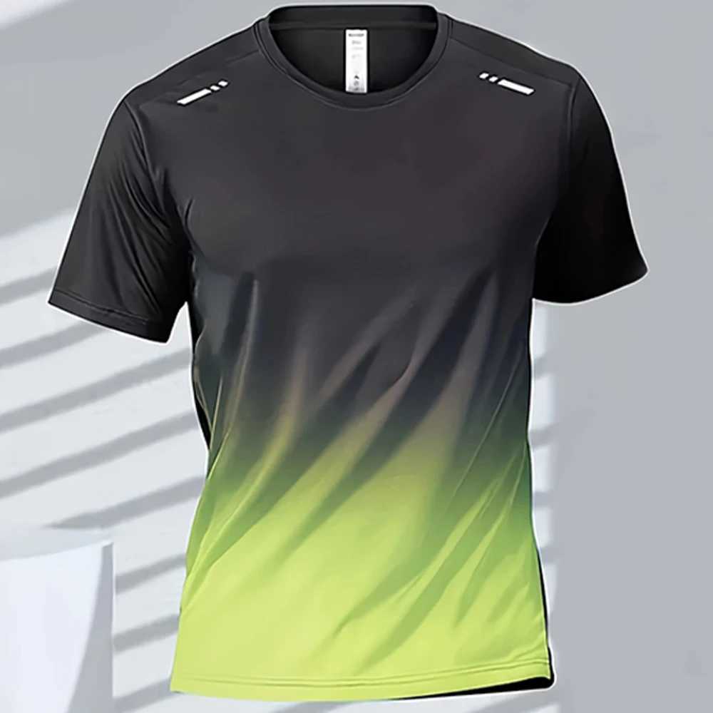 New Arrival Mens T-shirts badminton tops quick drying mens boxing training sportswear outdoor casual running T-shirts oversized mens clothing Z250505