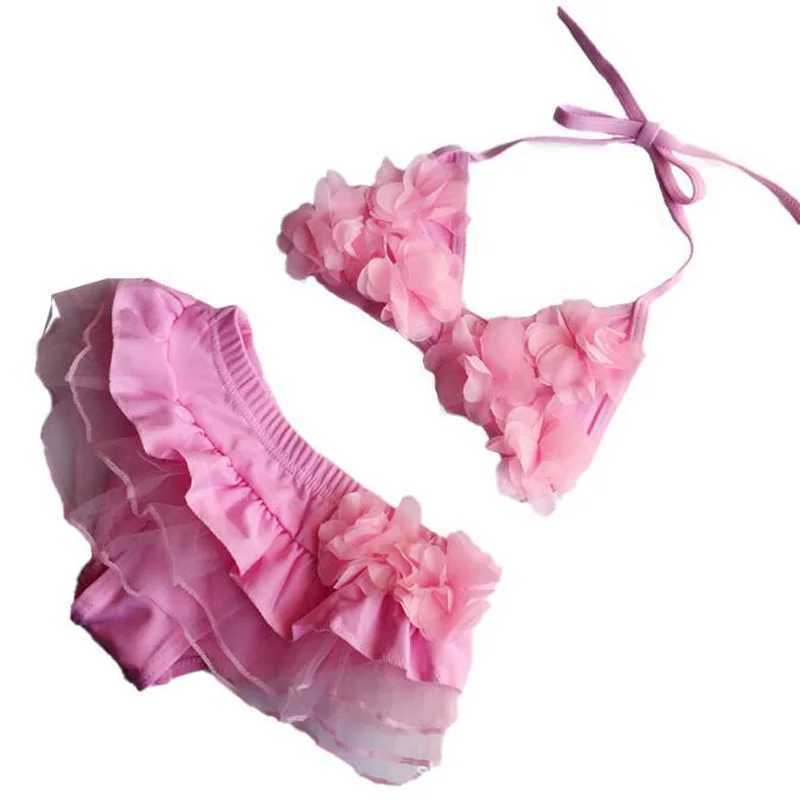 New childrens swimsuit cute flower baby swimsuit for girls X250224