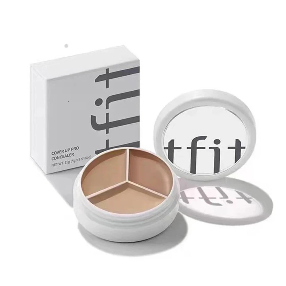 Korea Tfit 3 Color Concealer Palette Professional Makeup Face Eye Contour Face Spot Concealer Dark Circle Correcting Face Makeup 250222