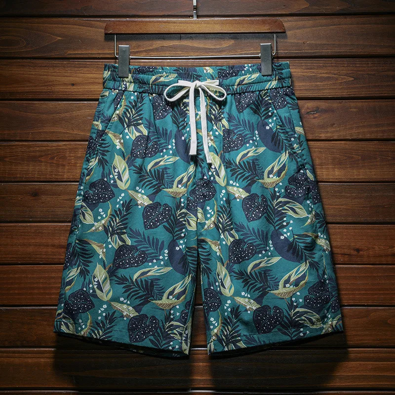 Beach shorts mens summer thin cool breathable outdoor pants handsome personality fashionable printed loose full matching casual 250222
