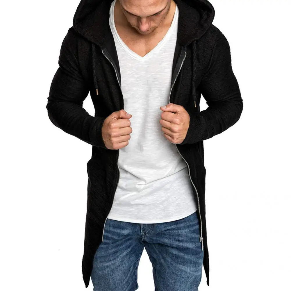 Terrific Men Jacket Hooded Breathable Men Coat Anti-pilling Men Jacket 250224
