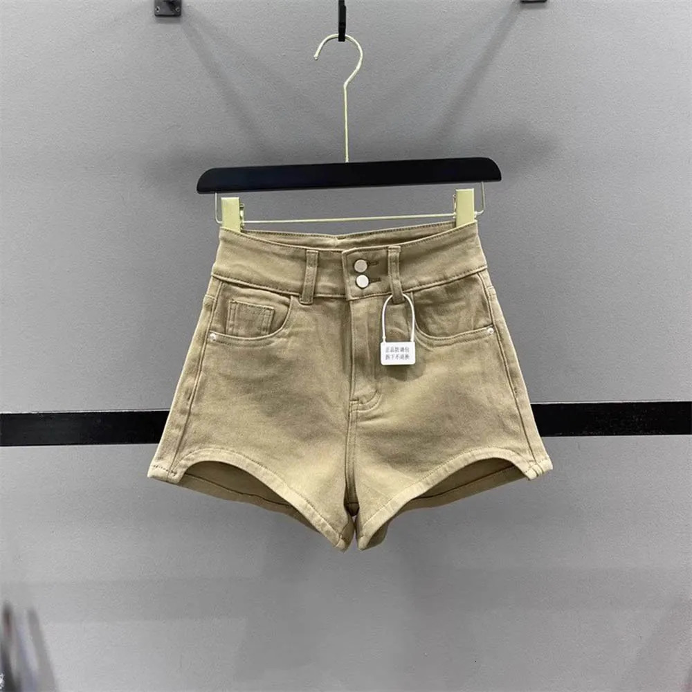 2025 Summer Leopard Print Shorts Womens Collection Fashion Denim Shorts High Waist Wide Leg Pants Female Trendy Short Jeans 250225