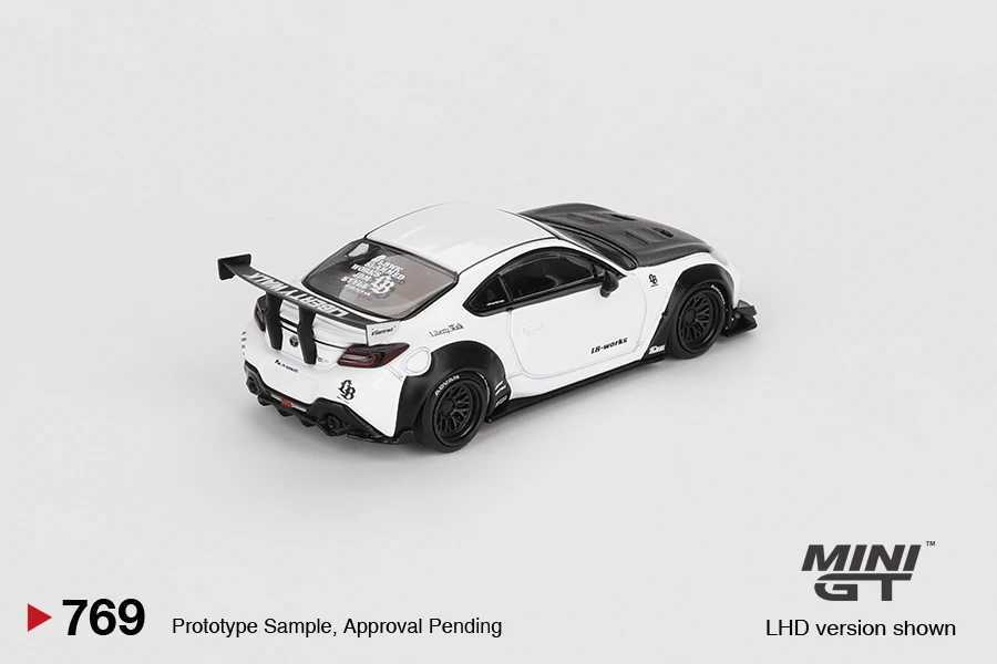MINIGT 1/64 GR86 LBNation White MGT00769-MJ Car Alloy Motor Vehicle Diecast Metal Model Kids Xmas Gift Toys for Boys Free shipping