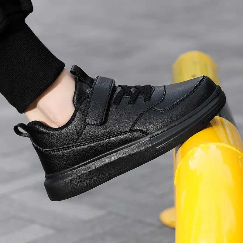 Childrens Sneakers Kids Fashion Design White Non-slip Casual Shoes for Boys Girls Hook Breathable Sneakers Toddler Outdoor Shoe W250225