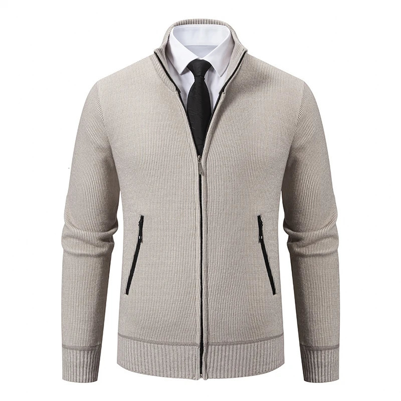 Mens Knitted Cardigan Jacket Vintage Winter Sweater Coat Casual Turndown Collar Fleece Jackets Fashion Mens Autumn Outwear 250224