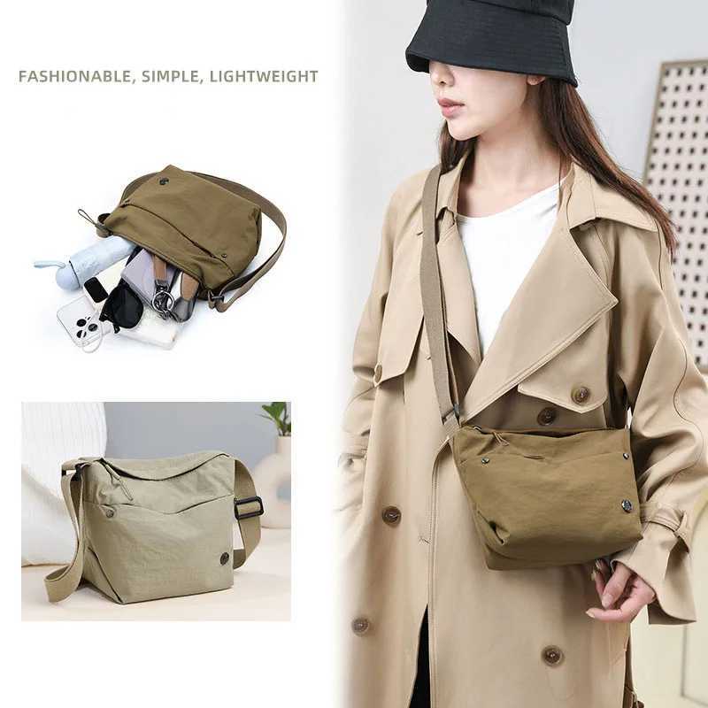 Lightweight nylon cross body bag for womens casual canvas shoulder bag high-end fashion 2024 style casual womens handbag Z250225